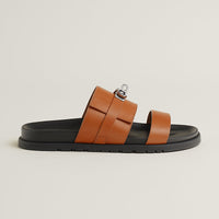 Sandales Jackson d’Hermès en cuir marron