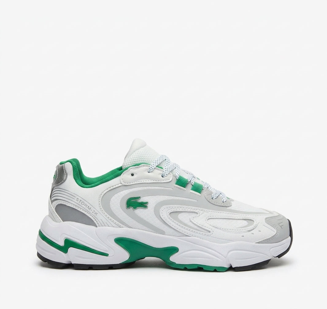 Basket Lacoste Storm-2K en blanc et vert