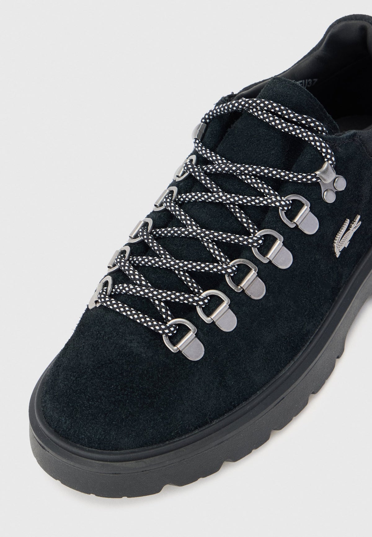 Basket Lacoste Baseshot Winter en daim noir
