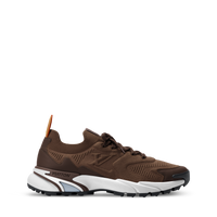 Basket Louis Vuitton LV Runner Tatic marron et blanche