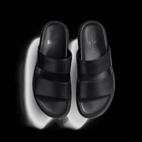 mules J.M. Weston Anatomique Double V en cuir noir