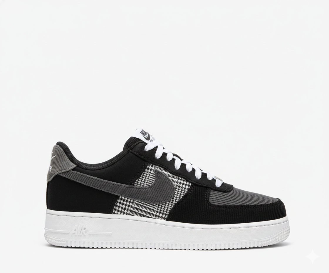 Sneakers AF1 Black Patchwork Low