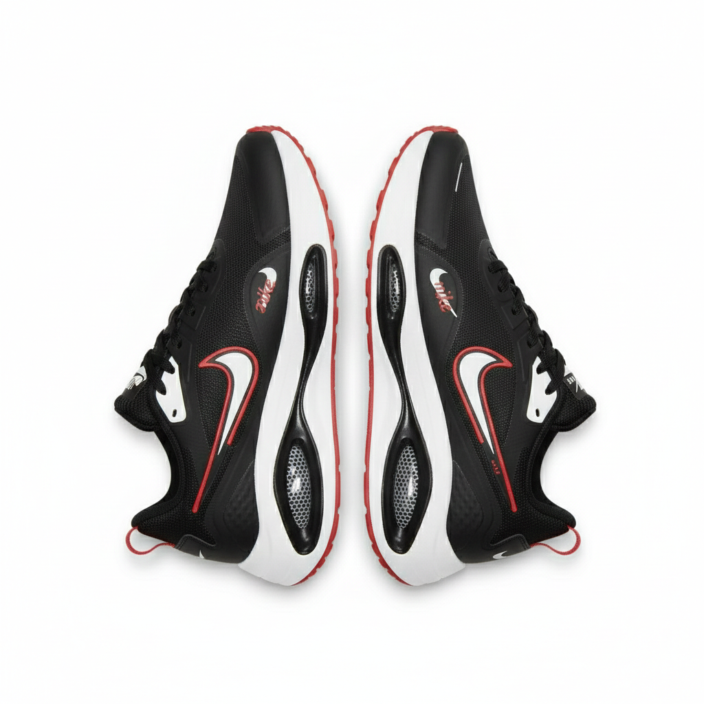 Nike Air Zoom Winflo noire avec des accents rouges et blancs