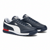 Puma Jogger en cuir bleu marine