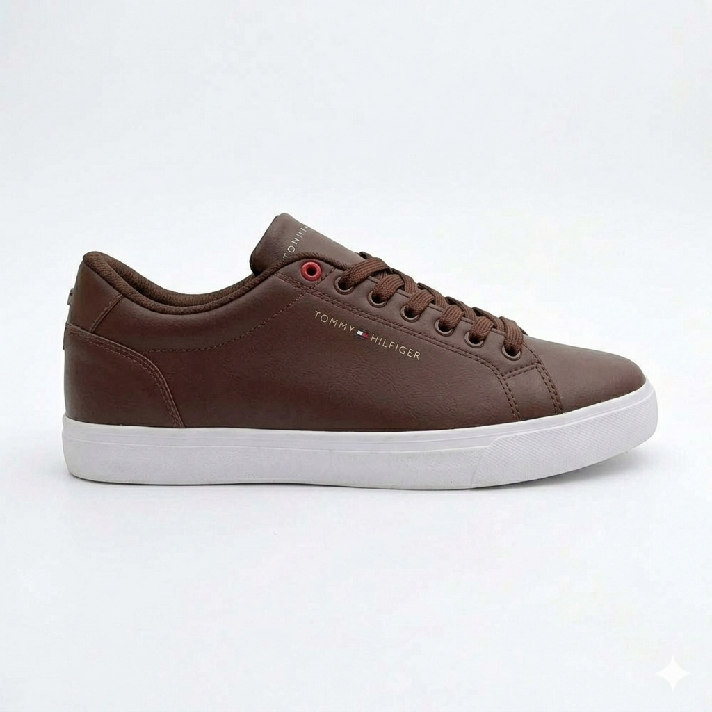Sneaker TH “Low-Cut Logo Leather Mix”