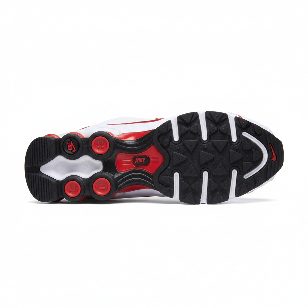 Nike Shox R4 White-Red