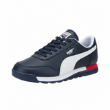 Puma Jogger en cuir bleu marine