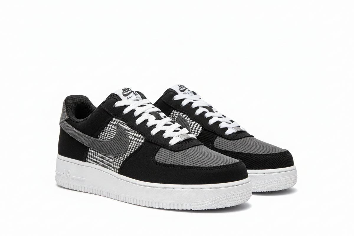 Sneakers AF1 Black Patchwork Low