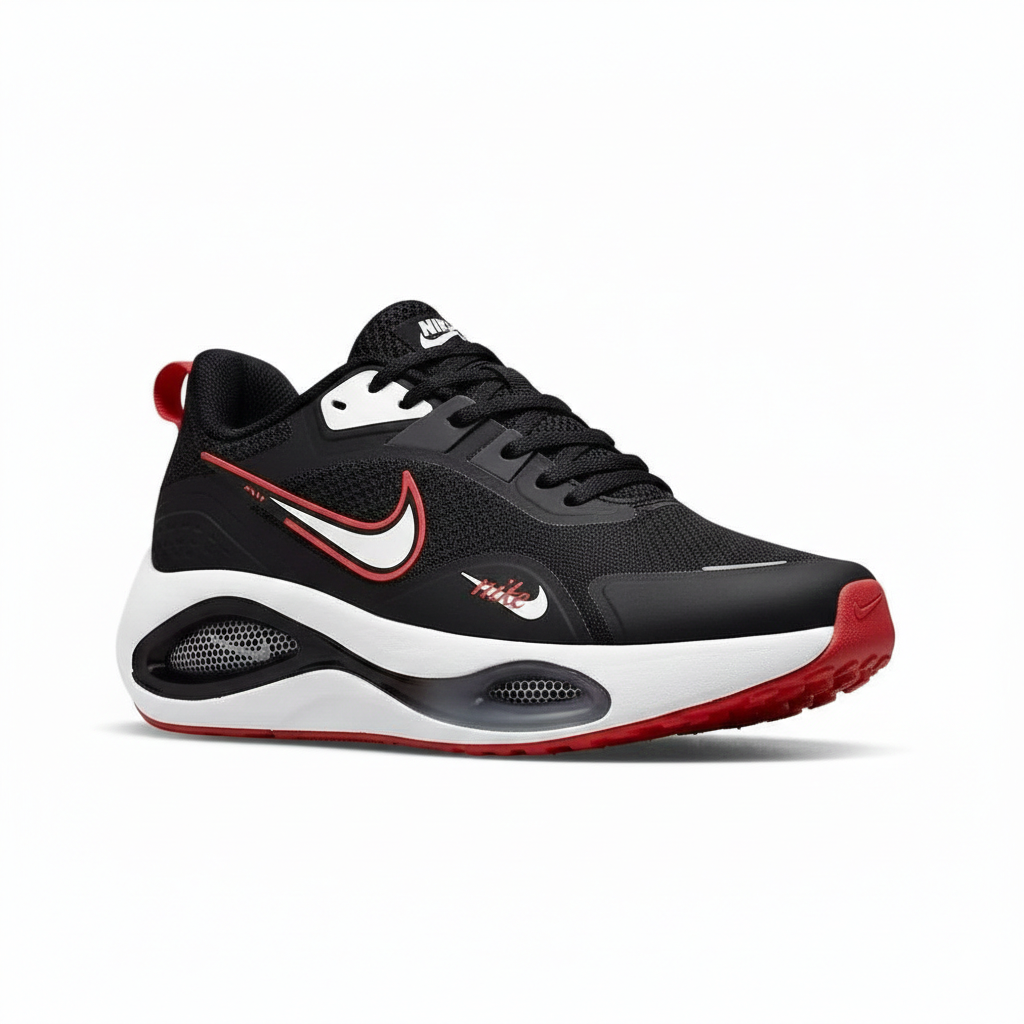 Nike Air Zoom Winflo noire avec des accents rouges et blancs