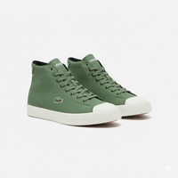Lacoste Gripshot en cuir de couleur olive