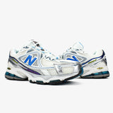 New Balance 1064 en coloris blanc, bleu et argent