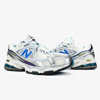 New Balance 1064 en coloris blanc, bleu et argent