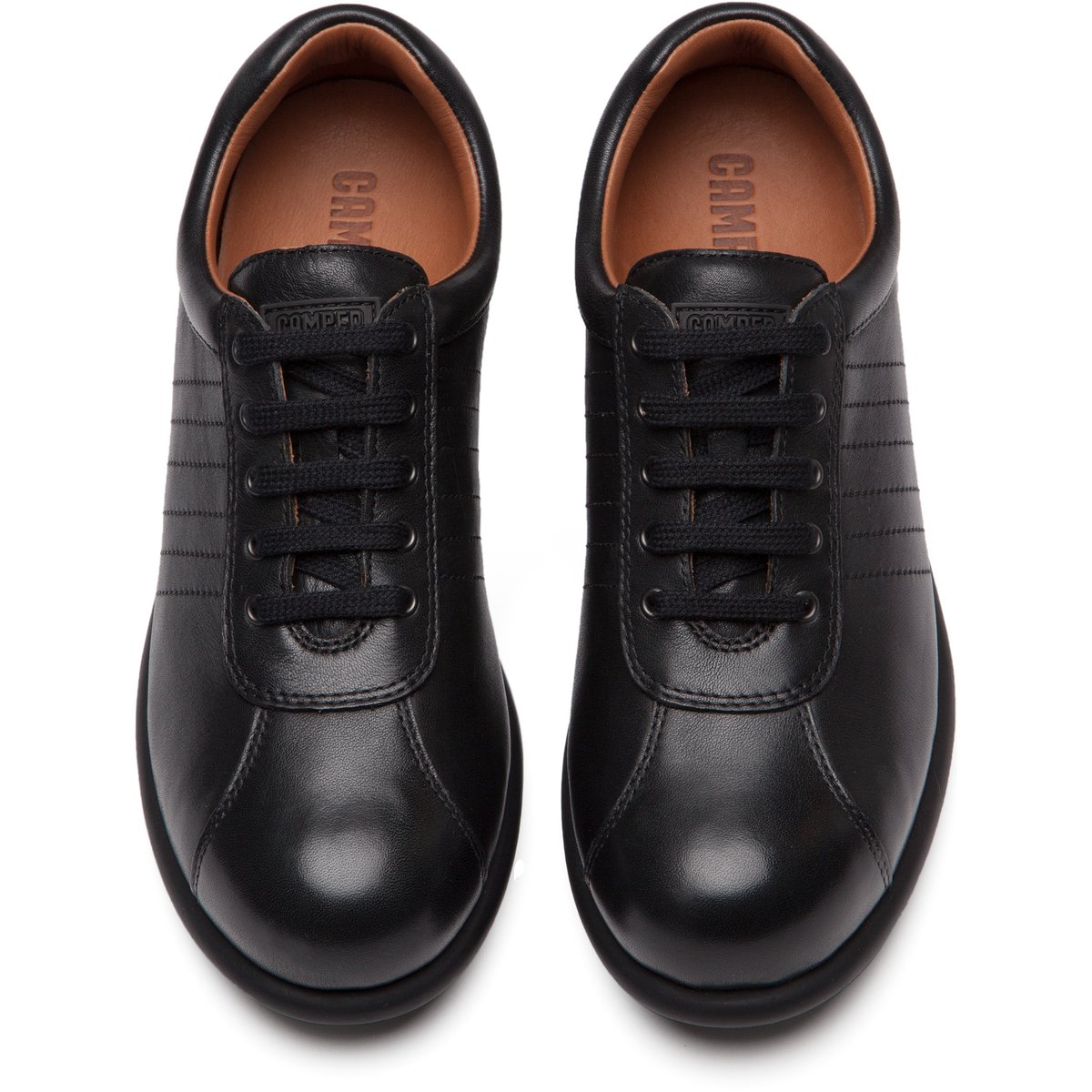 Basket Camper Pelotas cuir noir