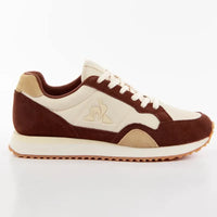 Basket Coq Sportif Jet Star 2  couleurs marron et beige