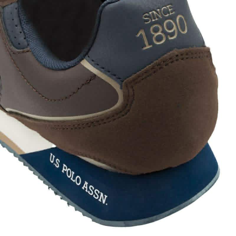 Basket U.S. Polo Assn. Nobil 183 en coloris marron