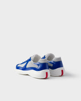 Prada Blue Patent Leather‑Blend America’s Cup Sneaker