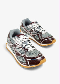 Basket Bottega Veneta Orbit Grey Burgundy Silver