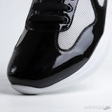 Prada Sneaker Patent Leather Grey and White