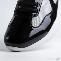 Prada Sneaker Patent Leather Grey and White