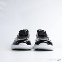 Prada Sneaker Patent Leather Grey and White
