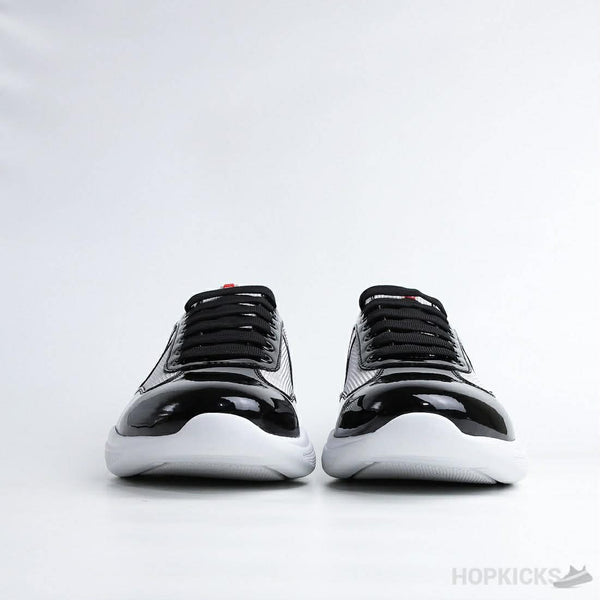 Prada Sneaker Patent Leather Grey and White