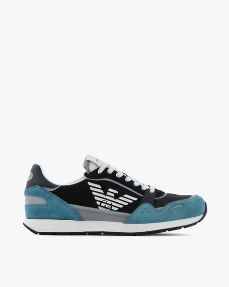 baskets de couleur bloc Emporio Armani