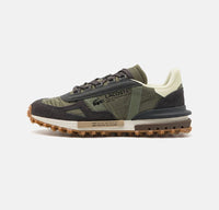 basket Lacoste Elite Active en coloris kaki et vert