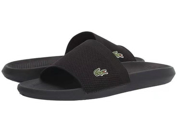 Claquette Lacoste Croco Slide Black