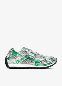Basket Bottega Veneta Orbit Silver Green Mesh
