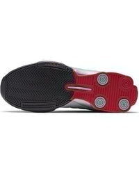 Basket Nike Shox BB4 noir argentée rouge vif