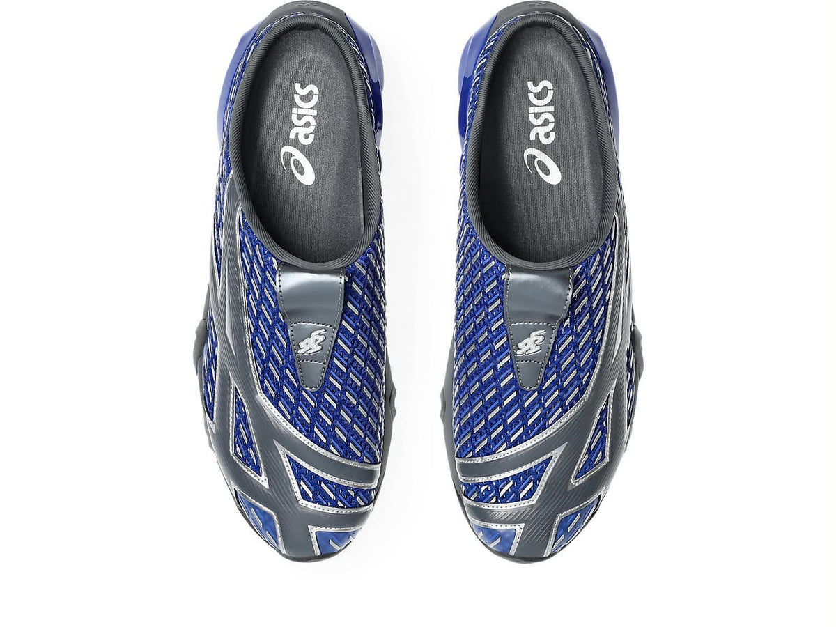 Mules ASICS Novalis GEL-Styrax en bleu et Pure Silver
