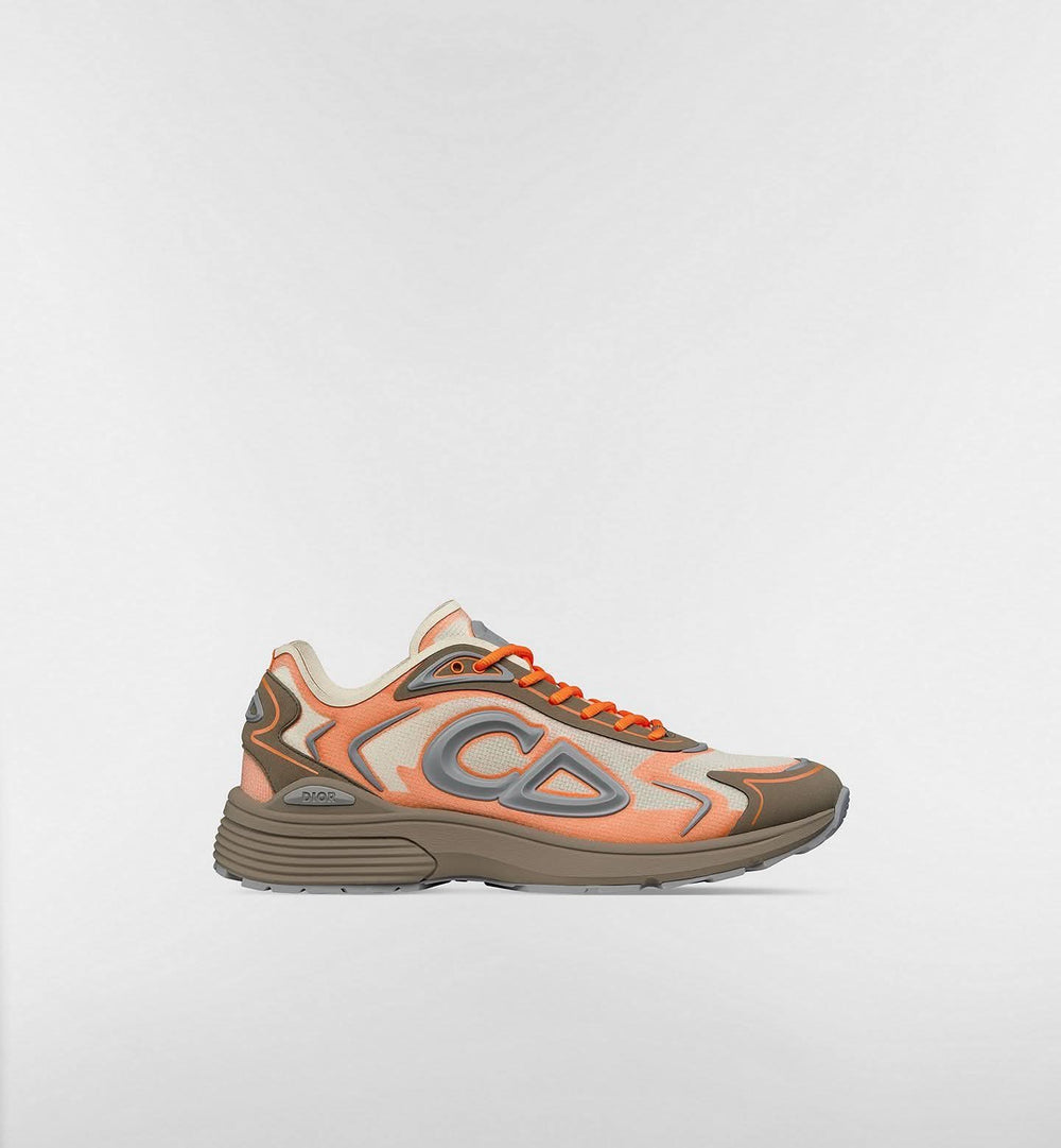 basket Dior B30 Sneaker Orange Brown White