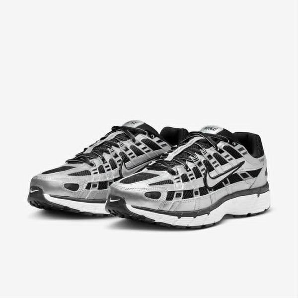 Sneaker P-6000 Metallic Silver/White/Black.
