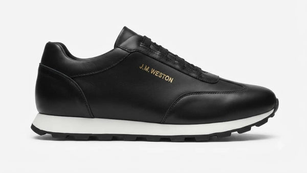 Basket J.M. Weston On My Way en cuir noir