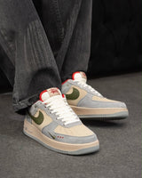 Basket  Nike Air Force 1 x Stüssy Grey Red