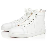 baskets montantes Christian Louboutin Louis en cuir de veau blanc
