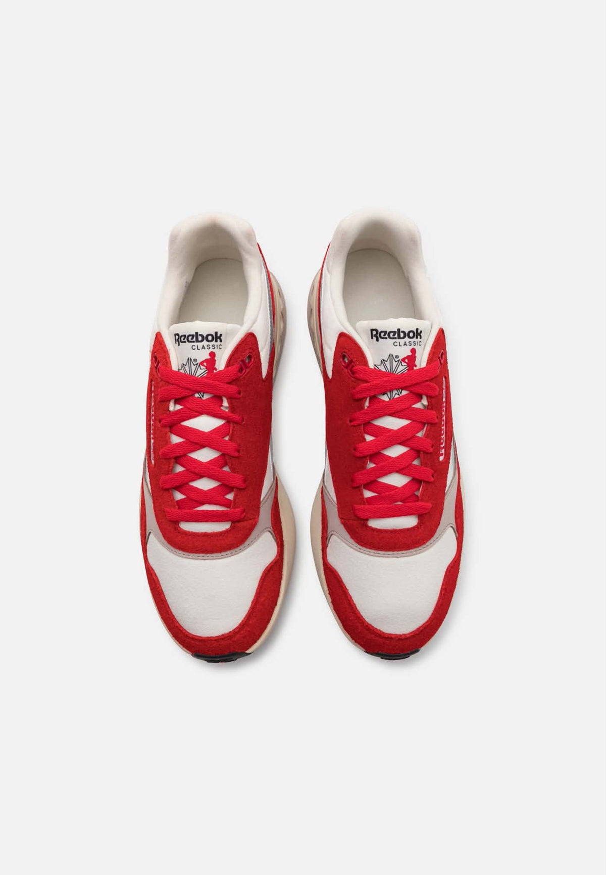 Basket Reebok Classic ERS World coloris dynamique rouge, gris et blanc