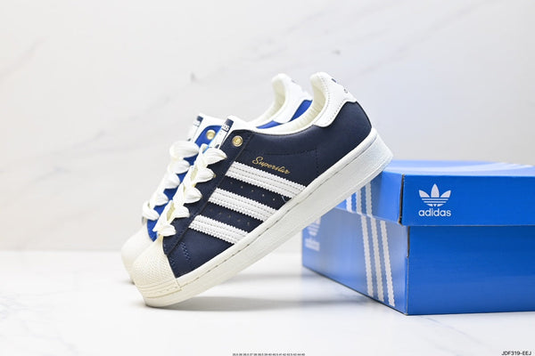 Adidas Originals Superstar bleu et blanc