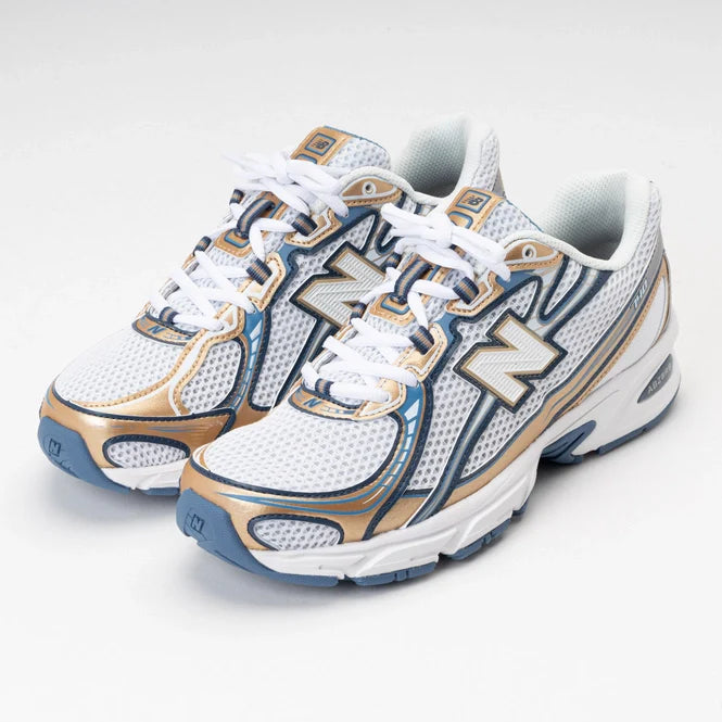 New Balance Unisexe U740HB2 Heron Blue/Vintage Indigo/Gold Metallic/Sea Salt