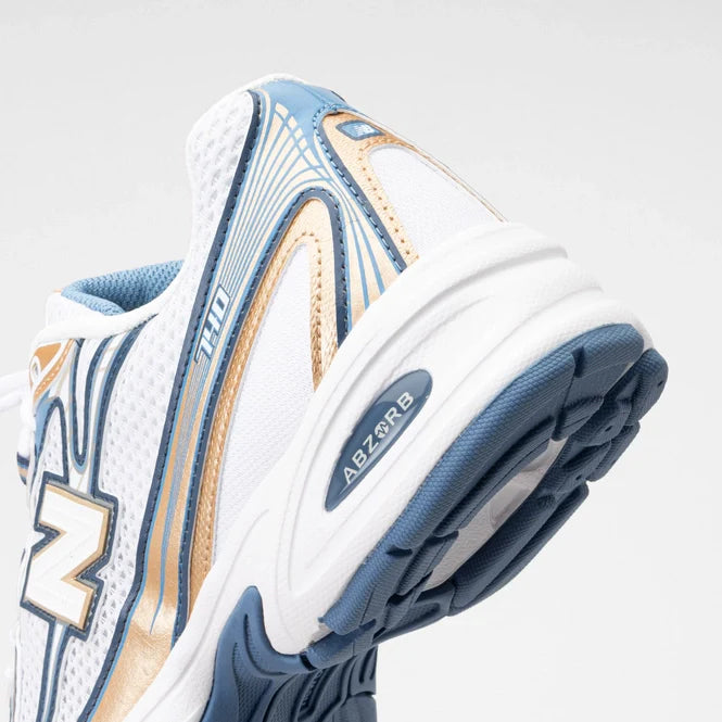 New Balance Unisexe U740HB2 Heron Blue/Vintage Indigo/Gold Metallic/Sea Salt