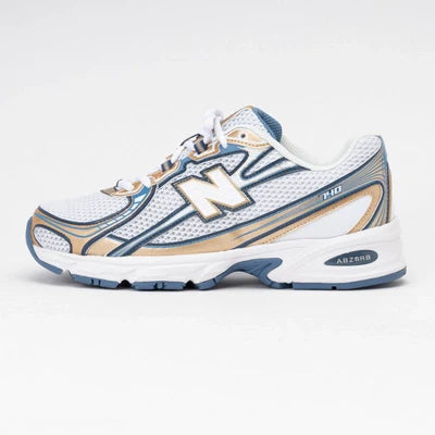 New Balance Unisexe U740HB2 Heron Blue/Vintage Indigo/Gold Metallic/Sea Salt